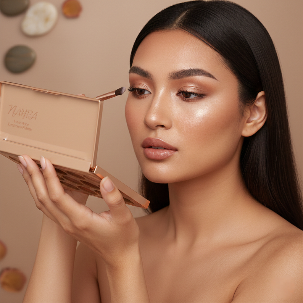 NAYRA Luxe Glam Eyeshadow Palette – 18 Shade Pro Edition