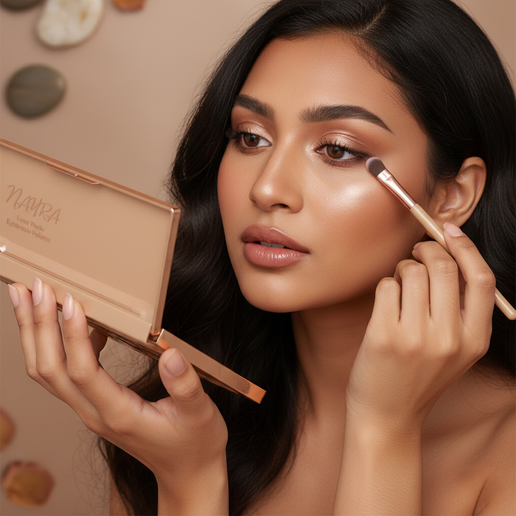NAYRA Luxe Glam Eyeshadow Palette – 18 Shade Pro Edition